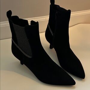 Vaneli Mixer Black Suede Ankle Boot